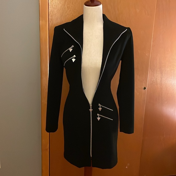 Mark Farrel New York, long sleeves dress, size S. Black, front zipper closure - Picture 9 of 17